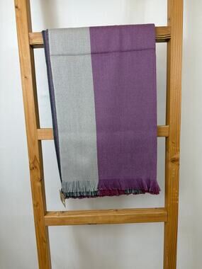 NWT Shupaca Baby Alpaca Blend Throw Blanket 50x70 Sangria Wine Red Soft Cozy